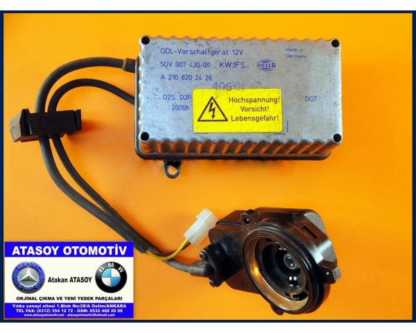 MERCEDES W210 ZENON FAR BEYNİ 2108202426 A2108202426 - 63128373165 - 63128373166 - 5DV00743000 - 5DV00743001 - 5DV00743002 - 5DV007430-00 - 5DV007430-01 - 5DV007430-02 - 5DV 007 430-00 - 5DV 007 430-01 - 5DV 007 430-02